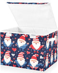 Bolaz Storage Bins with Lids and Handles,Cute Gnmoes American National Day Storage Box Storage Basket with Cover Collapsible Organizer Containers for Home Closet, Shelves