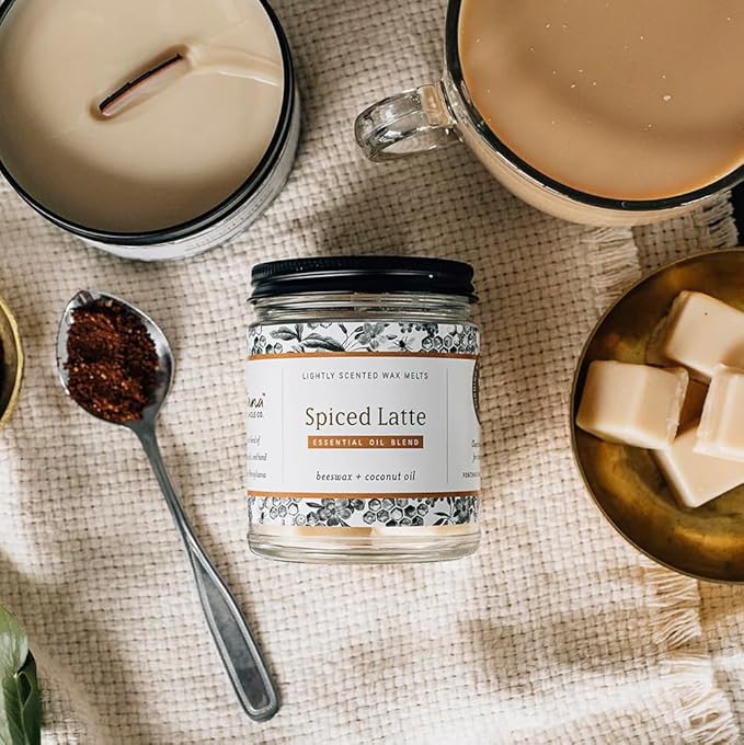 Fontana Candle Co Wood Wick Beeswax Jar Candles - 3-Jar Warm & Cozy Bundle- Made with Coconut Oil & Pure Essential Oils – Clean Burn, Long Lasting and Non-Toxic Candles for Home & Room Decor