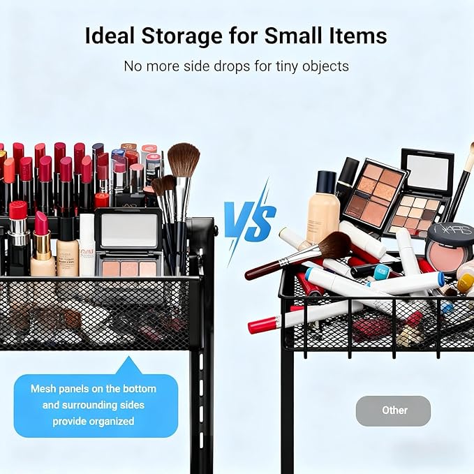 UINOFLE Under Sink Organizer, Adjustable Height 2 Tier Under Sink Organizers and Storage Multi-Purpose Under Sink Storage for Bathroom Kitchen