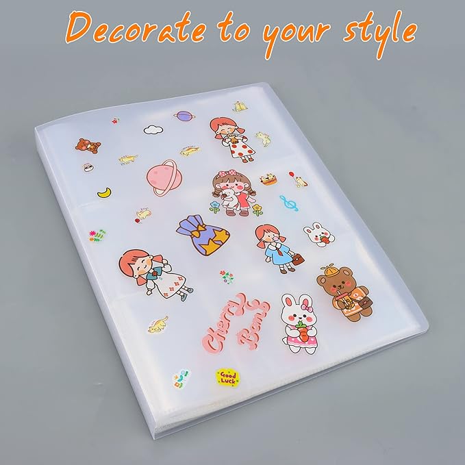 Designster Transparent Jewelry organizer book - Earring Organizer Storage Book Bag Anti-Oxidation, Jewelry Travel Organizer (288Slots+150pcsZipper Bags)