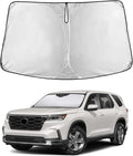 Econour Windshield Sun Shade for Honda Pilot 2016–2023 2024 2025 2026, Custom Front Windshield Sunshade, Reflective UV & Heat Protection Car Sun Shade, Foldable Windshield Cover, Car Accessories
