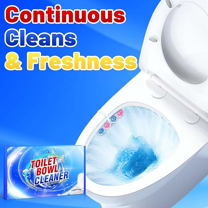 STRN Toilet Bowl Cleaners Rim Hanger, Toilet Bowl Cleaning Balls, Lemon & Magnolia Scents, Toilet Bowl Freshener, 8 Packs