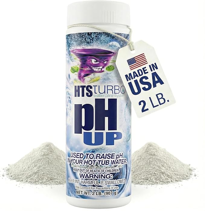 pH Up for Hot Tubs and Spas – 2 lb Made in USA | Spa Up Hot Tub pH Increaser for Balanced Water | Fast-Dissolving pH Plus Granules for Easy pH Control and System Protection