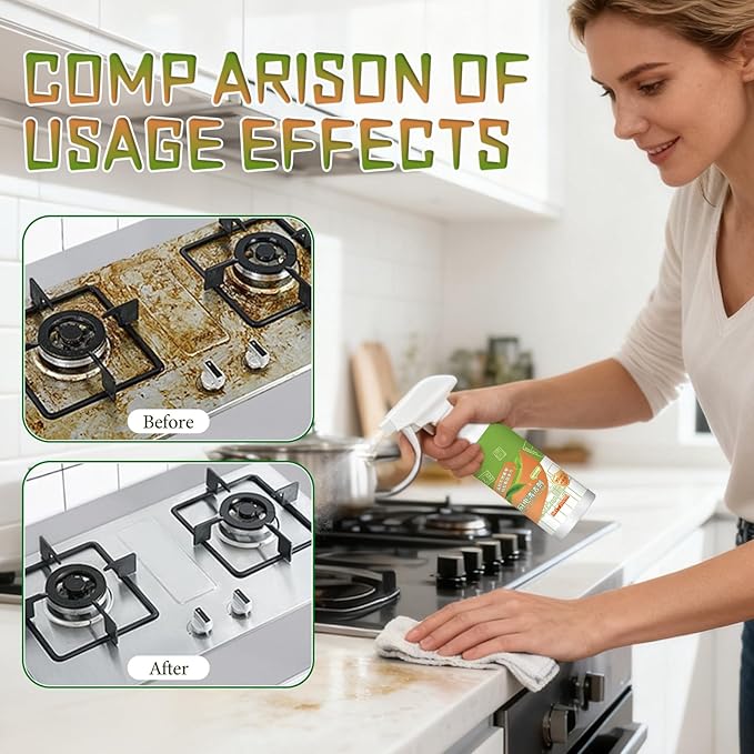 Botou Natural Enzyme Formula to Household Appliances, Multi-Purpose Cleaner, Natural Enzyme Formula for Household Appliances, Multi-Purpose Cleaner For Oven,Stove,Range Hood