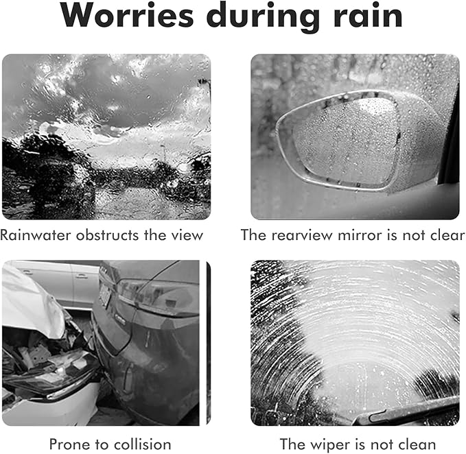 XTryfun Windshield Rain Repellent - Durable Hydrophobic Coating for Car Windows, Glass & Mirrors, Waterproof Treatment