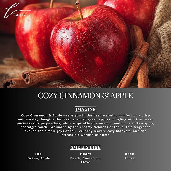 Lapew Cozy Apple & Cinnamon Scented Mop Soap Concentrate 36 oz | Premium Fragranced Floor Cleaner | Streak-Free | Hard Floor Cleaning Solution | Eco Friendly | Made in USA