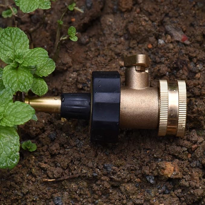 PLG Jet Nozzle Hight Pressure Hose Nozzle with Shut-off Valve - Heavy Duty Brass Nozzle for Outdoor Cleaning, Patio, Driveway, Roof & Car Washing, 2 Pack