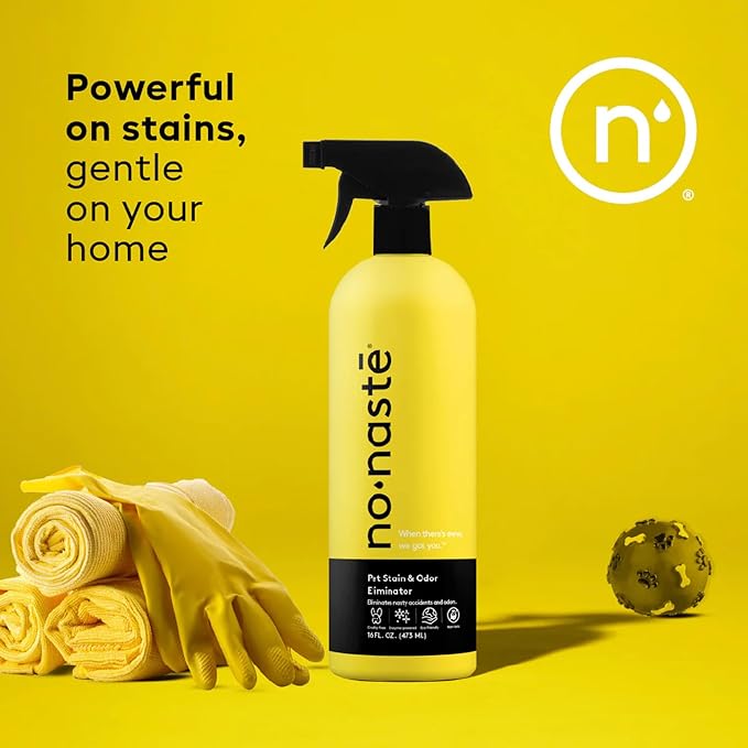 Nonaste Premium Dog Shampoo and Pet Stain & Odor Eliminator Spray (16 Oz, Pack of 2) – USDA Certified Organic Aloe & Oatmeal Dog Shampoo, and Enzyme Cleaner Stain Remover | Dog Wash, Light Fresh Scent