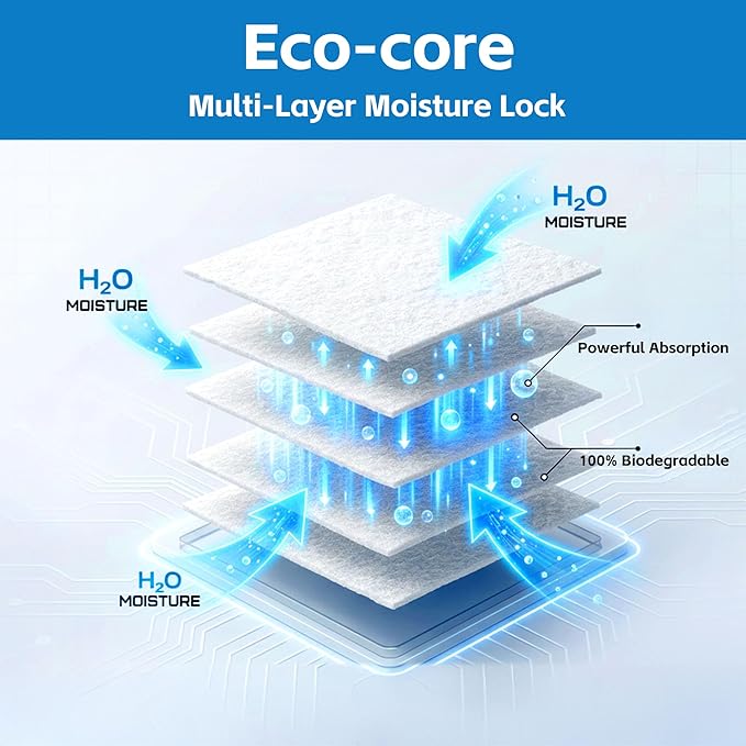 Natural Moisture Absorbers, Premium Moisture Absorption Desiccants Safe for Food, Luxury, Collectibles, Handbags, Shoes, Camera, Guitar Eco-Friendly & Biodegradable(30g x 4pcs)