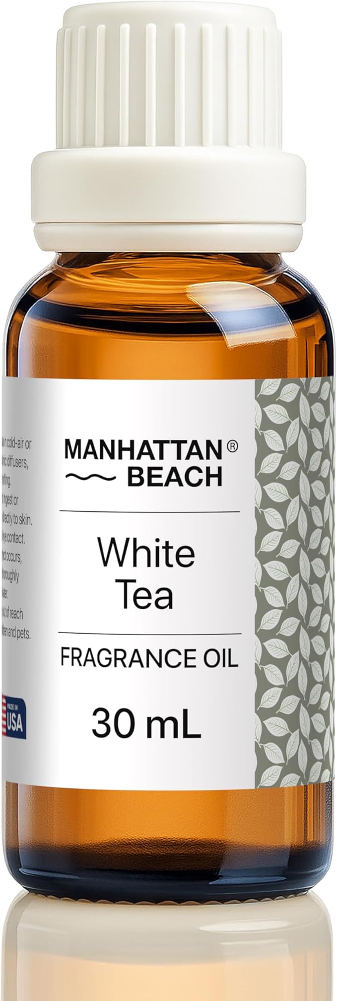 Manhattan Beach – White Tea Hotel Inspired Scent Diffuser Oil – Luxury White Tea Fragrance Oil for Ultrasonic & Waterless Diffusers, Home & Spa, 30 mL Glass Bottle