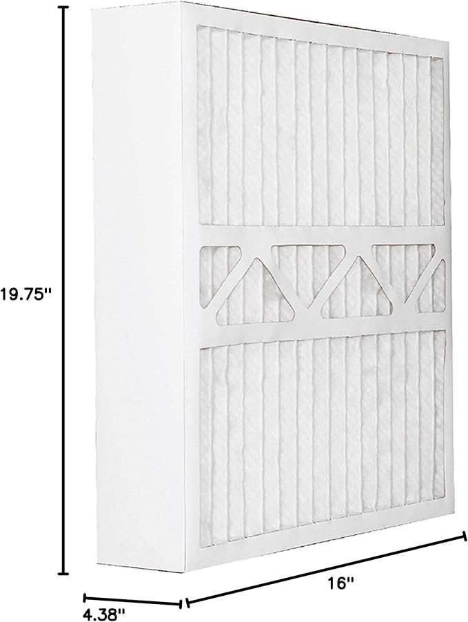 Aerostar 16x20x4 MERV 11 Pleated Replacement Air Filter for Honeywell FC100A1003, 2 Pack (Actual Size: 15 7/8" x 19 3/4" x 4 3/8")