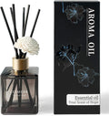 Reed Diffuser Set, 6.1 oz (180 ml) Tropical Fruit Scented Diffuser with Sticks Long-Lasting Home Fragrance Reed Diffuser for Home Room Office Bathroom Shelf Decor