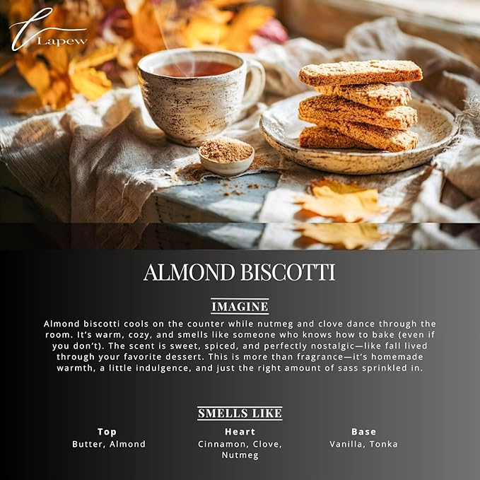 Lapew Almond Biscotti Scented Mop Soap Concentrate 36 oz | Premium Fragranced Floor Cleaner | Streak-Free | Hard Floor Cleaning Solution | Eco Friendly | Made in USA (Nutmeg & Spice)