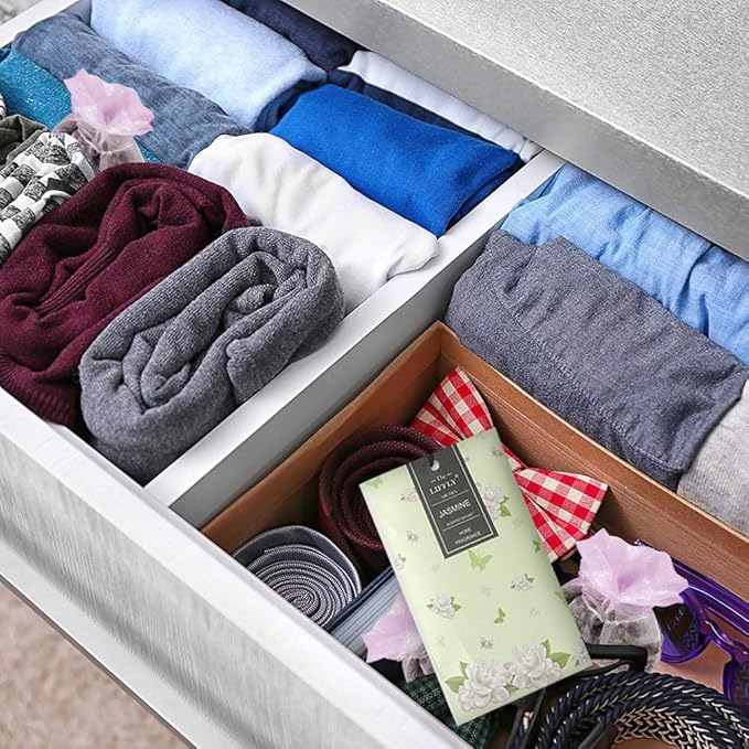 LIFFLY 14 Packs Jasmine Scented Sachets for Drawers and Closets