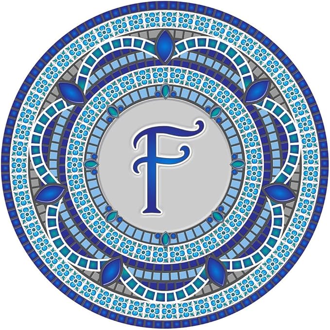 Skip's Garage Custom Monogram Decorative Pool Art - Mosaic Pool Art - Choose Your Size & Personalization - Easy Drop-in Installation