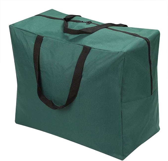 ProPik Christmas Ornaments Accessories Storage Bag Tear-proof Polyester Material 15” X 9.8” X 18.1” with Handles and Full Length Zipper (Green)
