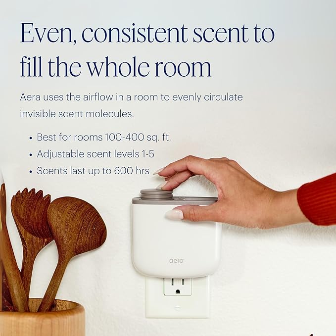 Aera Mini Essential Oil Fragrance Diffuser + Citrus Scent Bundle for Small Rooms (100–500 Sq Ft), Alexa Compatible + App Controlled Aromatherapy Smart Waterless Diffuser – Hypoallergenic & Pet Safe