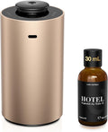 Waterless Essential Oil Diffuser Starter Kit with 30mL Hotel Scent Fragrance Oil Inspired by Ritz-C., Battery Operated Premium Portable Mini Scent Air Machine for Home Car Office, Desert Titanium ANX