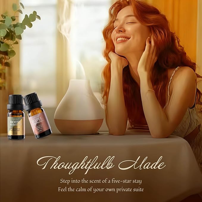 Hotel Diffuser Oil Gift Set - Inspired by 5-Star Hotel Scents - My Way,Ritz Carlton,Westin White Tea,Baccarat,Four Seasons,Hilton,Beachfront Villa,Paris Coast, Fragrance Oil Set