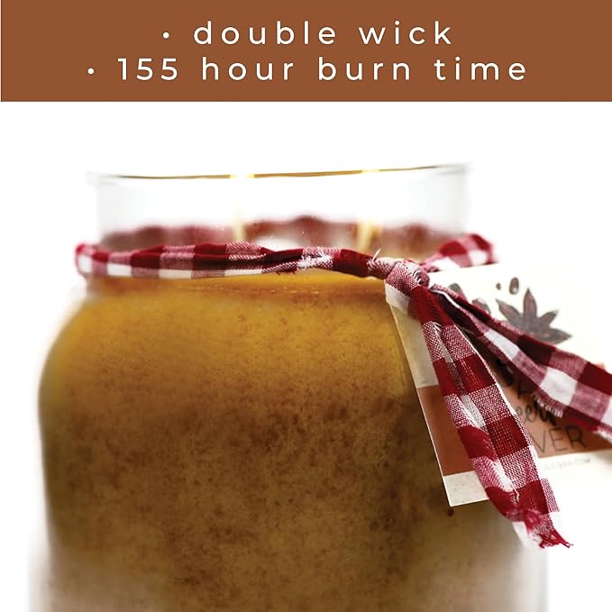 A Cheerful Giver - Vanilla Bourbon - 34oz Papa Scented Candle Jar with Lid - Keepers of The Light - 155 Hours of Burn Time, Gift for Father's Day, Brown