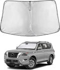 EcoNour Windshield Sun Shade for Nissan Armada 2017–2021 2022 2023 2024, Sun Visor for Front Windshield & Window Sunshade Cover, UV Heat Blocker & Protector, Car Accessories