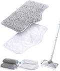 LABIGO Steam Mop Replacement Pads - 6 Pack Machine Washable Microfiber Cloths, Reusable Cleaning Pads
