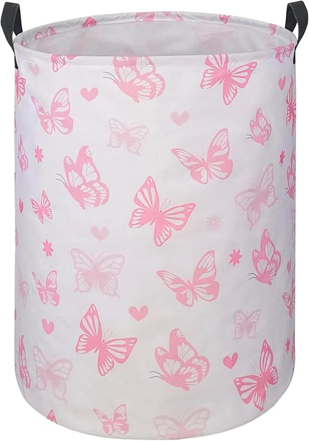 Round Laundry Hamper Storage Basket Laundry Organizer Hamper Storage Bins Clothes Box Nursery Hamper Gift Basket with Handles