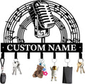 Personalized Custom Music Wall Hooks,Metal Music Room Art Clothes Hooks,Metal Music Wall Home Storage Decorative,For Front Door, Hallway, Kitchen, Bedroom,Keys,Hats (Style K)