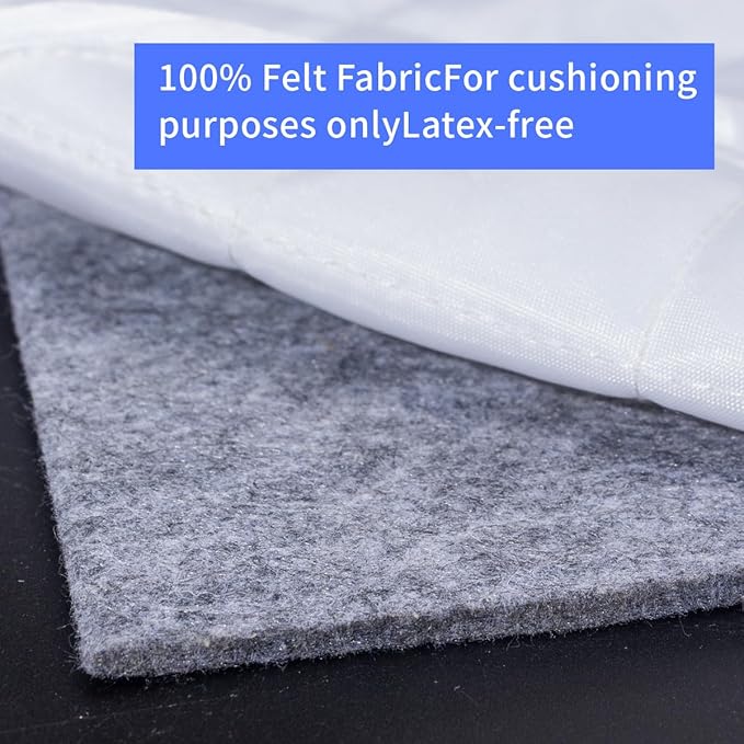 Extra Large Area Rug Cushioned Pad, 10x14 Ft Thick Felt Pad for Hardwood Floors, Keeps Rug in Place Soft
