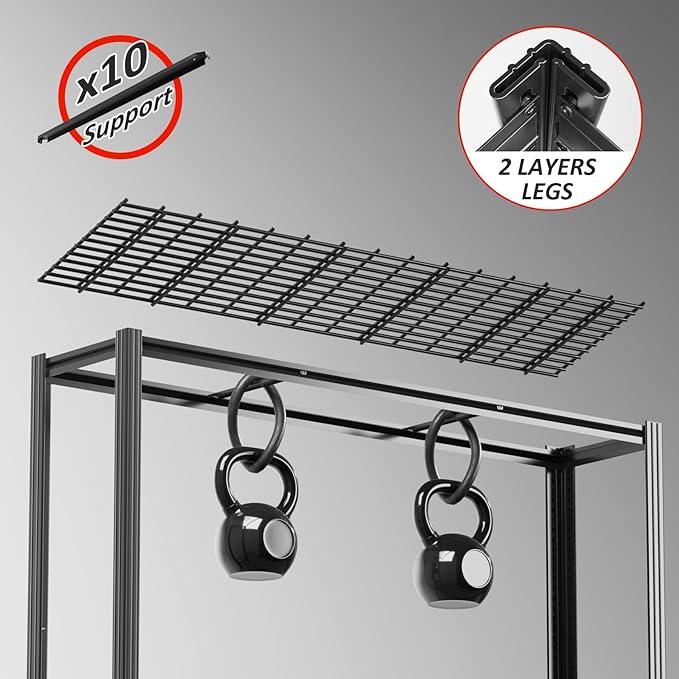 VDEVY 60" W x 72" H x 24" D Garage Shelving Heavy Duty,5 Tier Adjustable Metal Shelves Storage Rack,3030 LBS Large Industrial Shelving Unit for Basement,Warehouse,Garage Organization