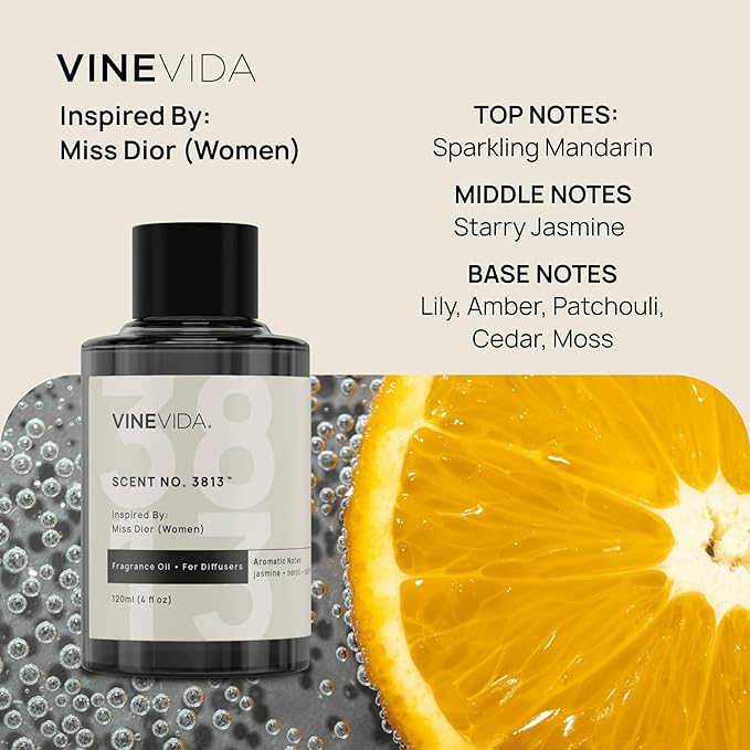 VINEVIDA Ladies Collection (Pack of 4) - Diffuser Fragrance Oil Set - Cold Air Diffuser Oil | Luxury Essential Oils for Diffuser
