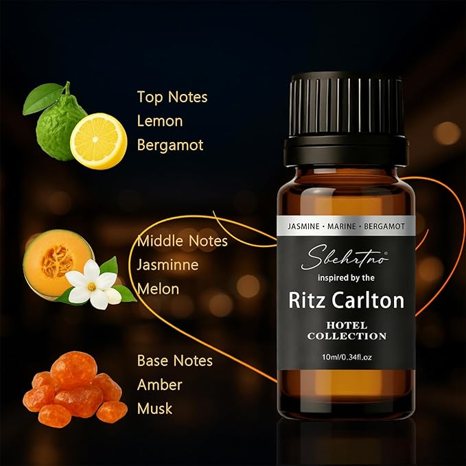 Hotel Collection Diffuser Oil – Inspired by Iconic Five-Star Coastal Hotel Scents – for Essential Oil & Waterless Diffusers (0.34 Fl Oz (Pack of 1))