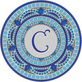 Skip's Garage Custom Monogram Decorative Pool Art - Mosaic Pool Art - Choose Your Size & Personalization - Easy Drop-in Installation