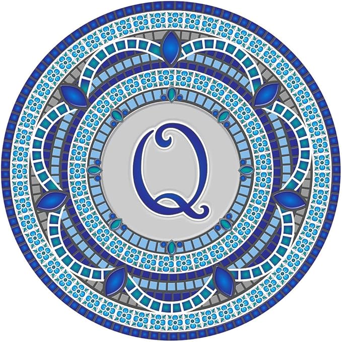 Skip's Garage Custom Monogram Decorative Pool Art - Mosaic Pool Art - Choose Your Size & Personalization - Easy Drop-in Installation