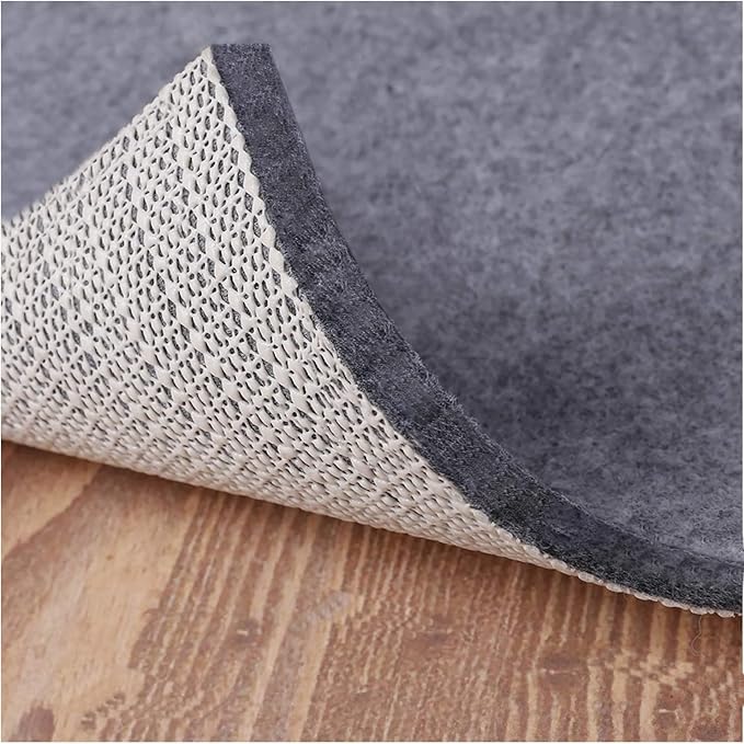 Non Slip Rug Pad Grippers - 10x14 Ft, 1/4" Thick, Felt + Rubber Double Layers Area Carpet Mat Tap, Provides Protection and Cushioning for Hardwood or Tile Floors