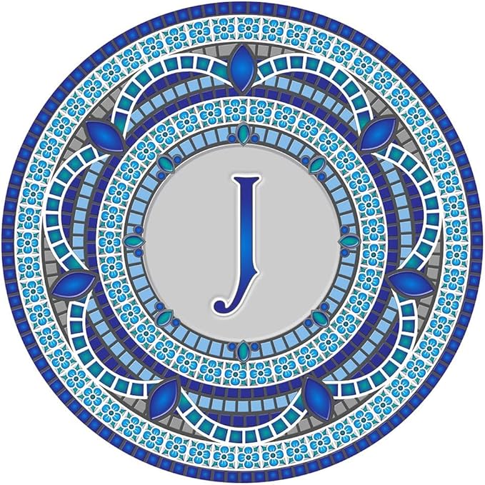 Skip's Garage Custom Monogram Decorative Pool Art - Mosaic Pool Art - Choose Your Size & Personalization - Easy Drop-in Installation