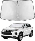 EcoNour Windshield Sunshade for Mitsubishi Outlander Sport 2011–2025 | Custom Fit Front Window Sun Shade | Blocks Harmful UV Rays & Reduces Heat | Foldable Sun Visor with Storage Pouch