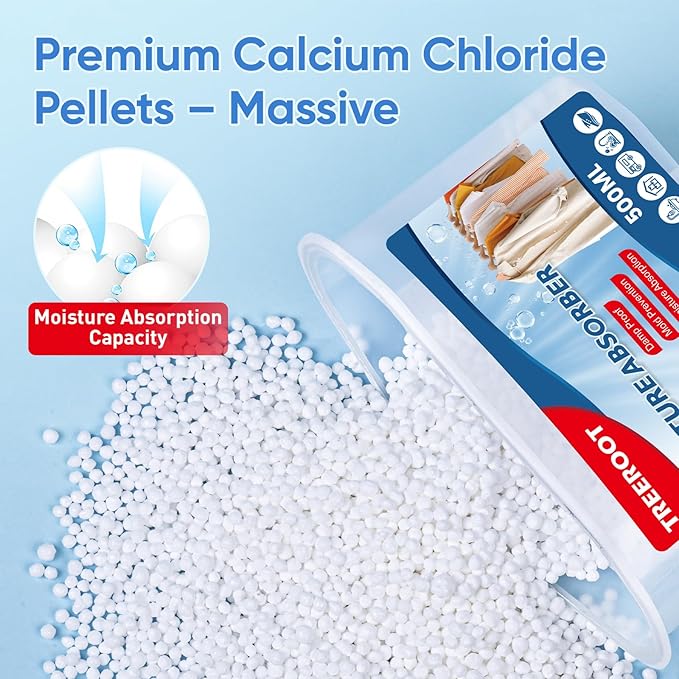 10 Pack Moisture Absorbers, 10.6 OZ Humidity Absorber Bucket, Moisture Absorbers for Closet, Dehumidifier Bucket for Wardrobes、 Kitchens and Bathrooms, Fragrance Free Humidity Absorber