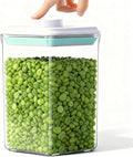 Cozey Daily Airtight Food Storage Container Pop Containers With Lids, Bpa Free for Spaghetti Cereal Flour Rice Kitchen Organizer (square 1200ml / 1.2qt)