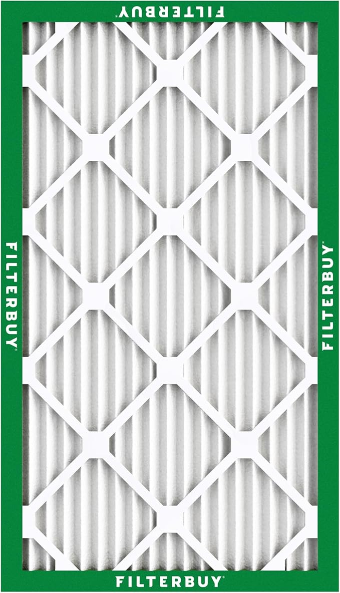 Filterbuy 14x28x1 Air Filter MERV 8 Essential Dust & Allergy Defense (6-Pack), Electrostatic Pleated HVAC AC Furnace Filters Replacement, Made in USA (Actual Size: 13.50 x 27.50 x 0.75)