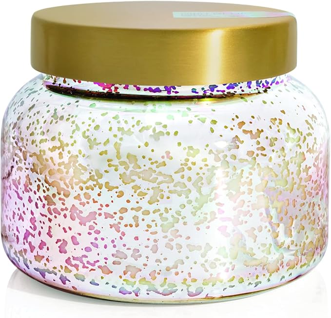 Capri Blue Mercury Iridescent Scented Candles for Home - Long Lasting Decorative Jar Luxury Candles - Gifts for Women & Men - Soy Wax Blend - Volcano (28 oz)
