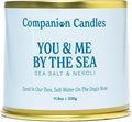 Companion Candles Pet Safe Wood Wick Candle - “You & Me by The Sea” Sea Salt & Neroli, Coconut Soy Wax Scented, Over 50 Hr Burn Time, Non-Toxic, Women-Owned, Made in USA (11.8 oz.)