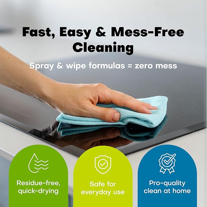 Multipurpose Cleaning Spray Kit, Powerful concentrated cleaner for all Purpose Designed For Kitchen, Glass And All Surfaces, Ideal For Everyday Bathroom Cleaning Supplies And Household 48oz (3 Pack)