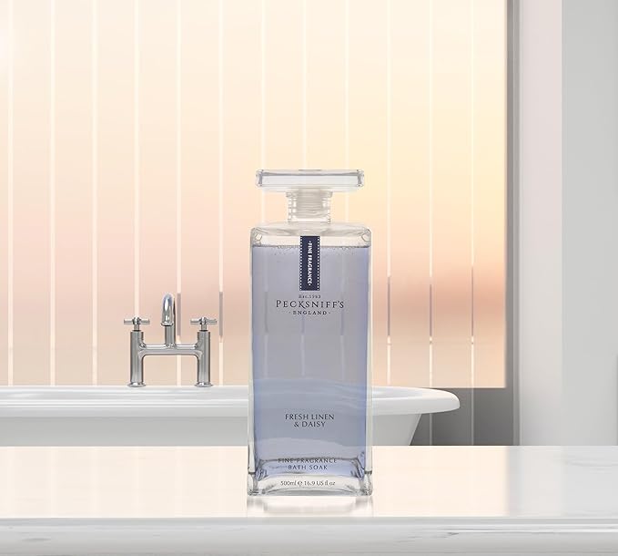 Pecksniff's Prestige 500ml Bath Soak Fresh Linen & Daisy