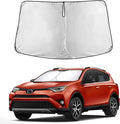 EcoNour Windshield Sun Shade Compatible for Toyota RAV4 2013–2018 | SUV Front Window Sunshade | Foldable 4-Layer Sun Visor Protector | Blocks UV Rays & Reduces Interior Heat