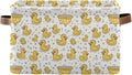 ALAZA Yellow Duck Stylish Foldable Storage Box Storage Basket Organizer Bins with Handles for Shelf Closet Living Room Bedroom Home Office 2 Pack