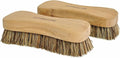 Naturolic All-Natural Wooden Scrub Brush Set | Wooden Handle | Palmyra Bristle Brush for Cleaning | Eco Friendly Cleaning Products | Scrub Brush Set of 2