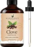 Handcraft Blends Clove Essential Oil – Huge 4 Fl Oz – 100% Pure and Natural – Premium Grade Essential Oil for Diffuser and Aromatherapy, Skin, Massage, Candle and Soap Making Fragrance