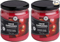 McIntosh Apple 2 Pack Odor Eliminating Highly Fragranced Candle - Eliminates 95% of Pet, Smoke, Food, and Other Smells Quickly - Up to 80 Hour Burn time - 12 Ounce Premium Soy Blend