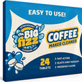 THE BIG FIZZ Coffee Maker Descaler - Easy to Use Coffee Machine Tablets Compatible with All Major Brands - Fast Acting Descaling Tablets Preserves Brew Flavor & Machine Longevity (24 Count)